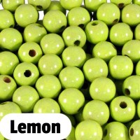 Holzperlen 10mm lemon2